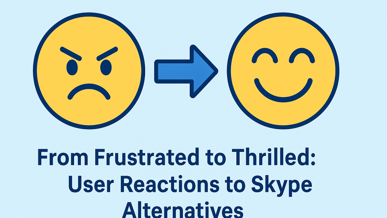 From Frustrated to Thrilled: User Reactions to Skype Alternatives