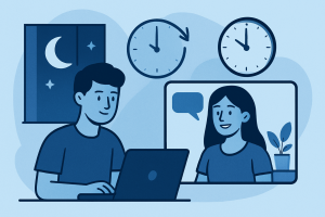 Late Nights in Different Time Zones Still Count as Time Together